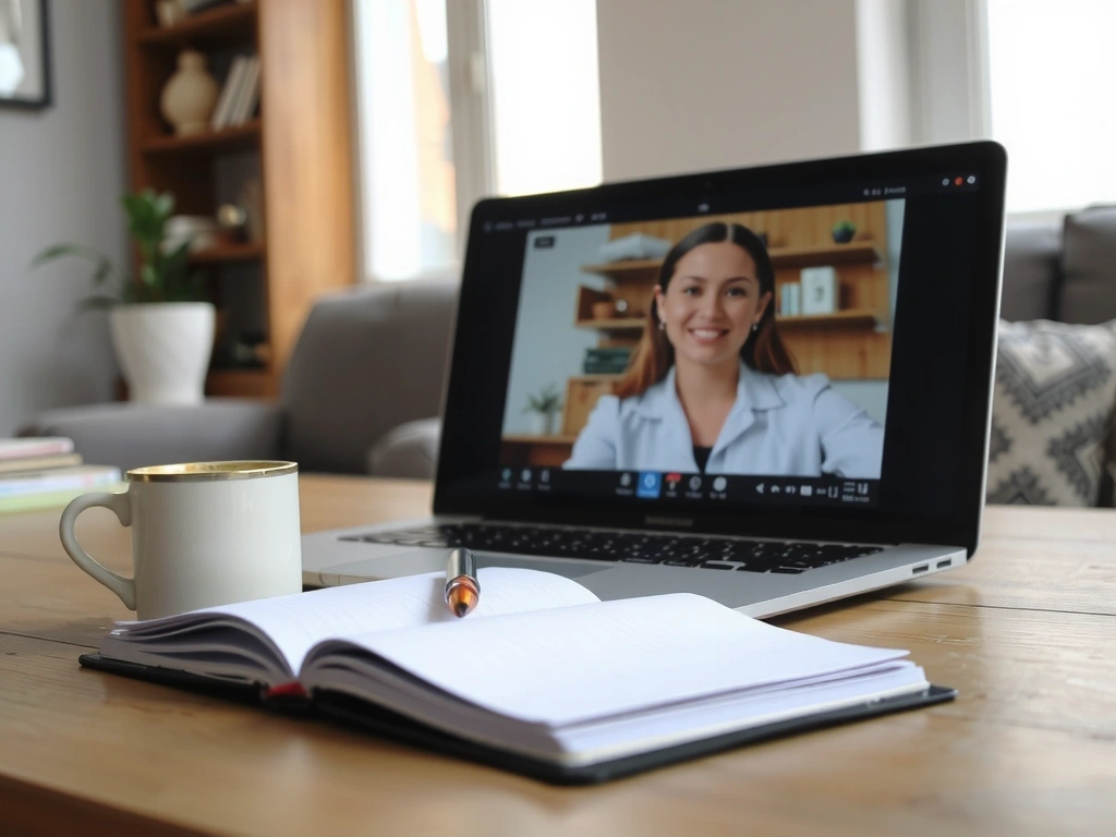 Beratungssituation am Laptop